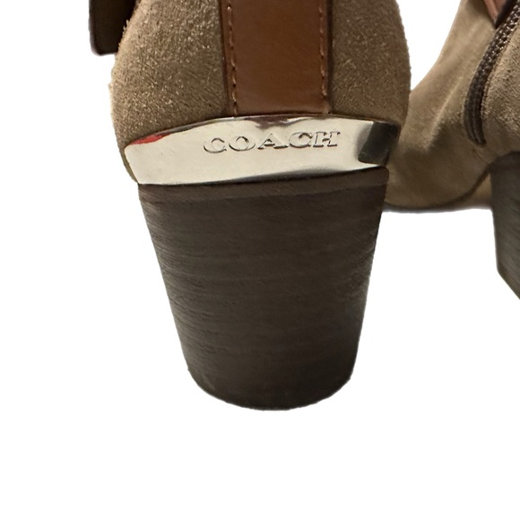 Coach Pauline Tan Suede Leather Boots - Picture 7 of 12